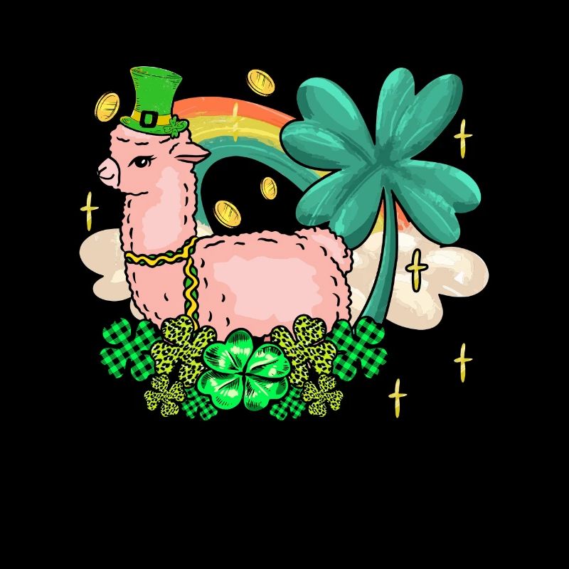 Irish Llama Alapca St. Patrick’s Shamrock