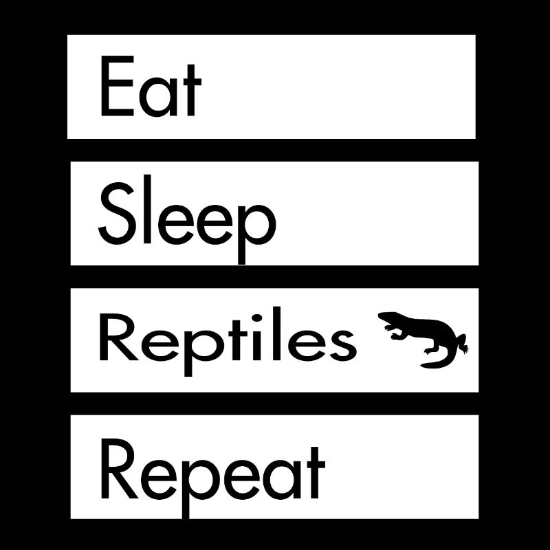 Mangez dormir Reptiles Répéter - Reptile Design