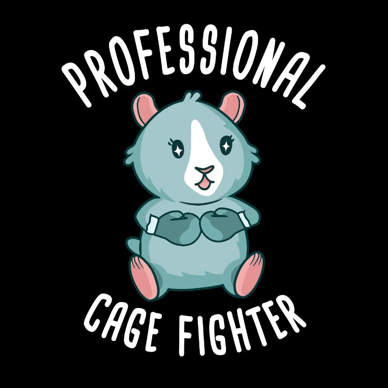 Cage Fighter Drôle de motif de cochon d’Inde