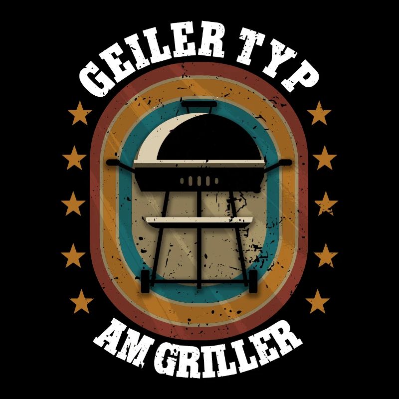 Geiler Typ am Griller Garten Gärtner