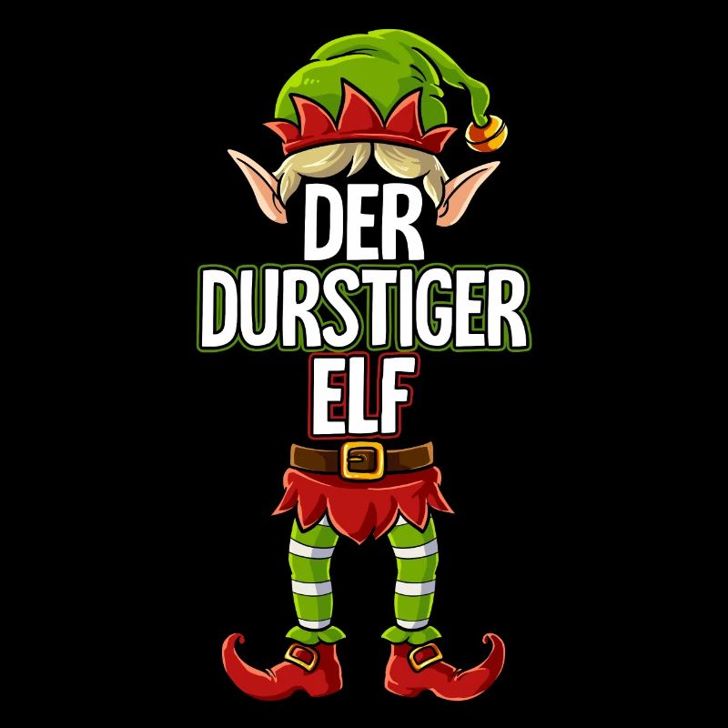 Durstiger Elf Partnerlook Weihnachten