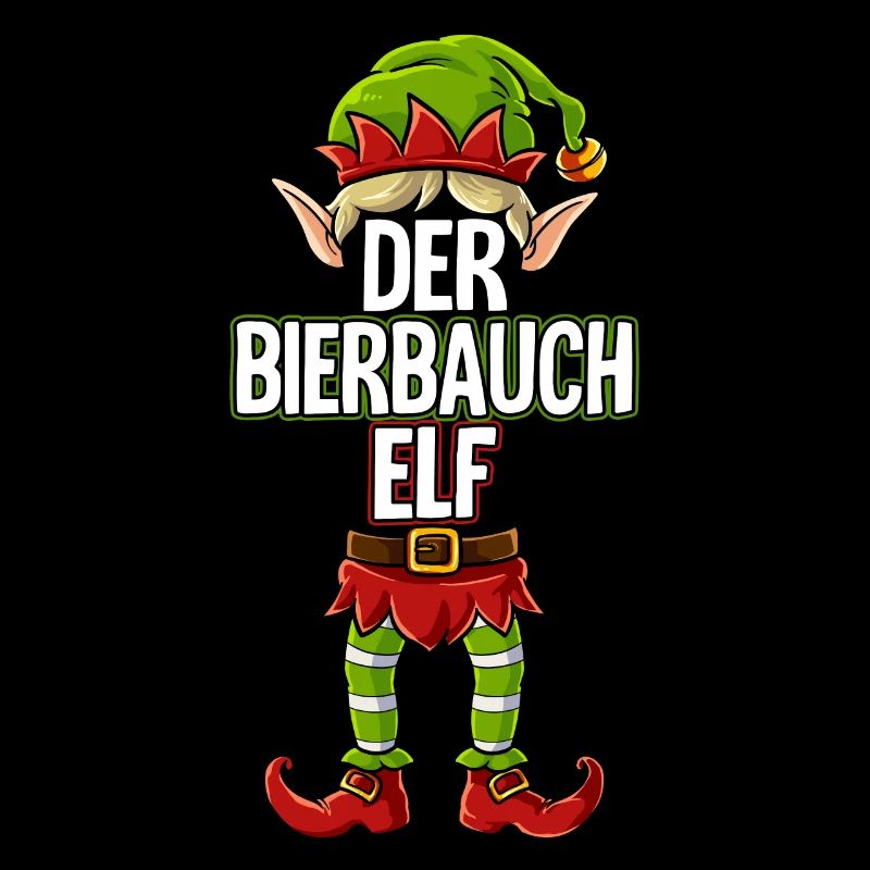 Bierbauch Elf Partnerlook Weihnachten