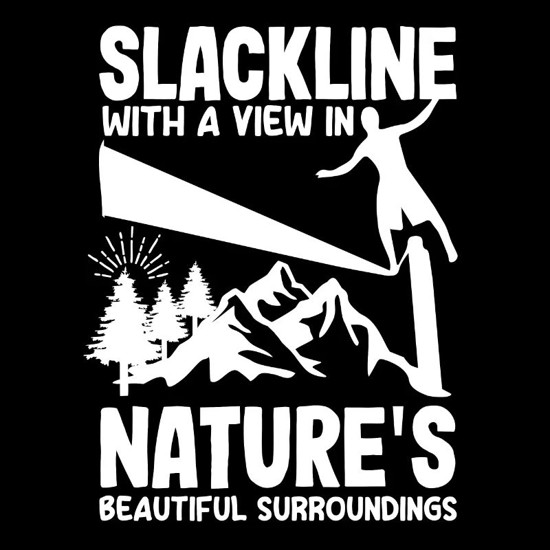 Slackline with a view, in nature's beautiful