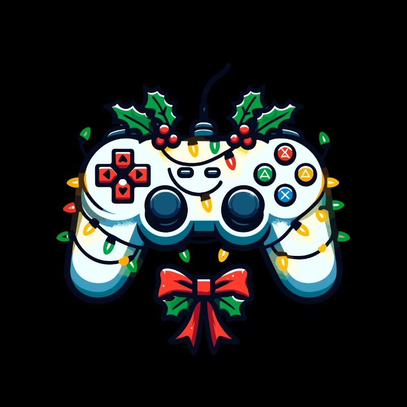 Festive Gamer Controller Holiday Gaming