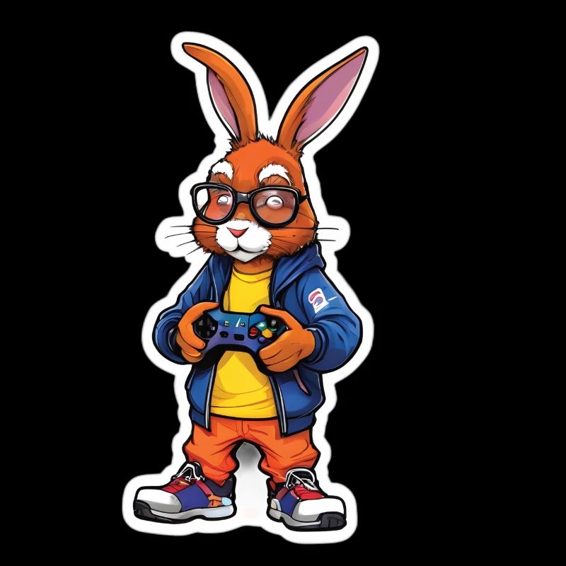 Gamer Easter Bunny for Nerds and Gamers