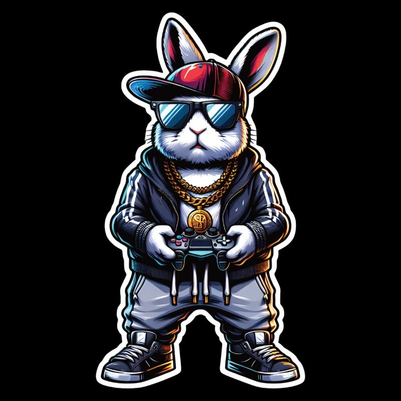Gamer Easter Bunny for Nerds and Gamers