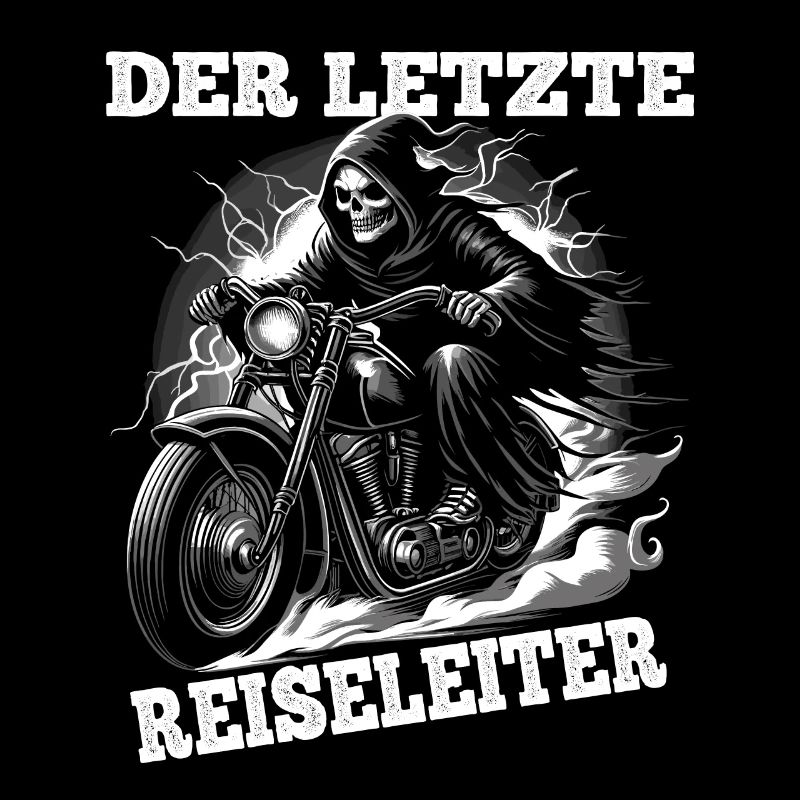 Skelett Biker Der Letzte Reiseleiter Motorrad Fan
