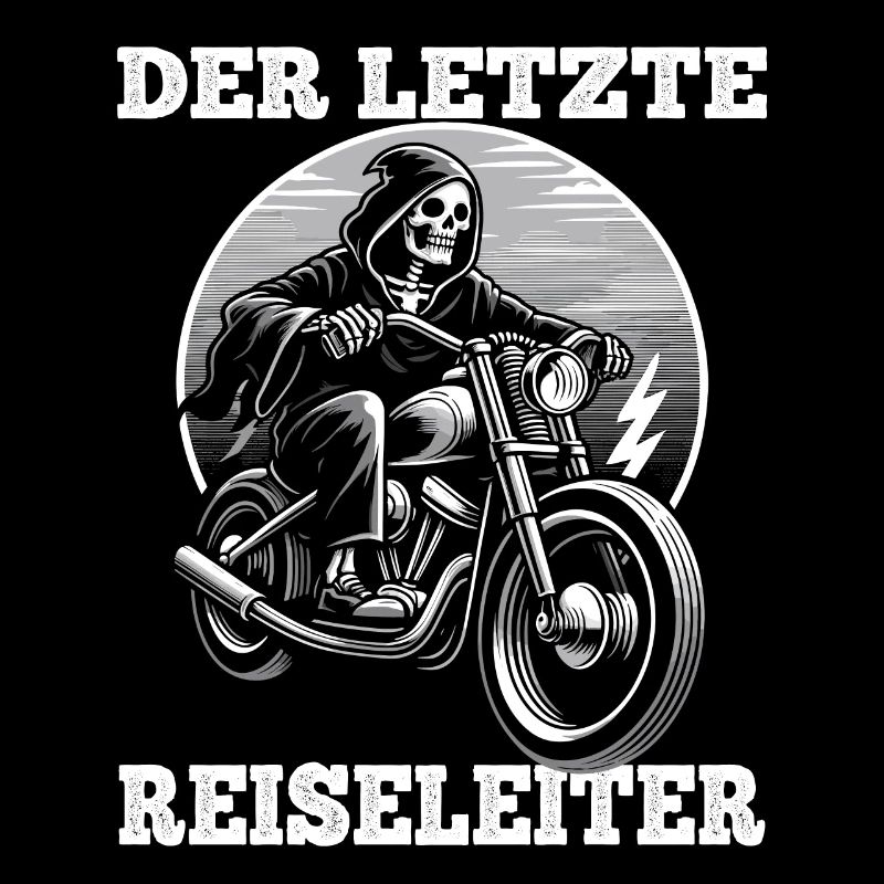 Skelett Biker Der Letzte Reiseleiter Motorrad Fan