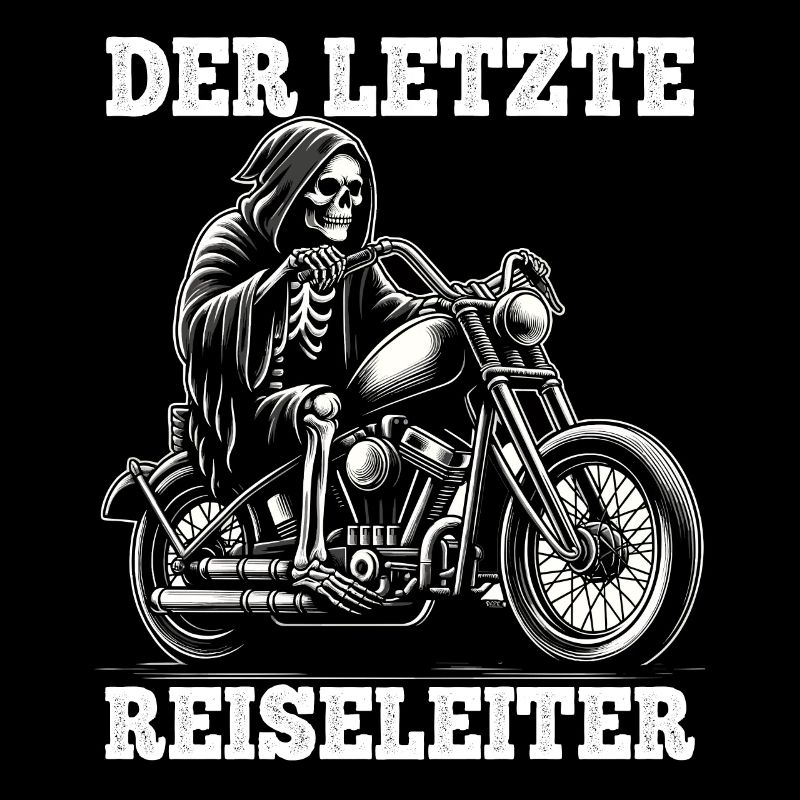 Skelett Biker Der Letzte Reiseleiter Motorrad Fan