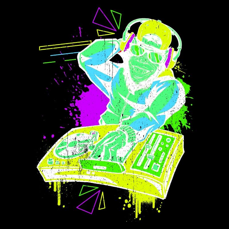 DJ Monkey Music Party Fun Lunettes De Soleil Monkey Headph