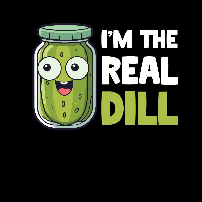 I'm The Real Dill Pickle Fermented Canned Veggie