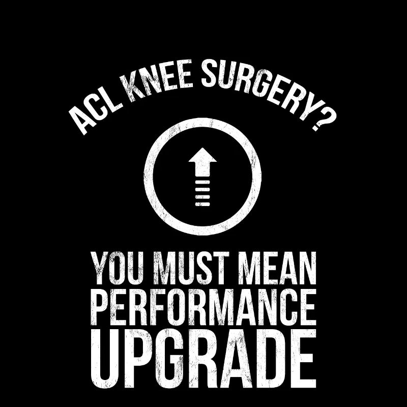 Chirurgie du genou de déchirure d'acl drôle de motivation