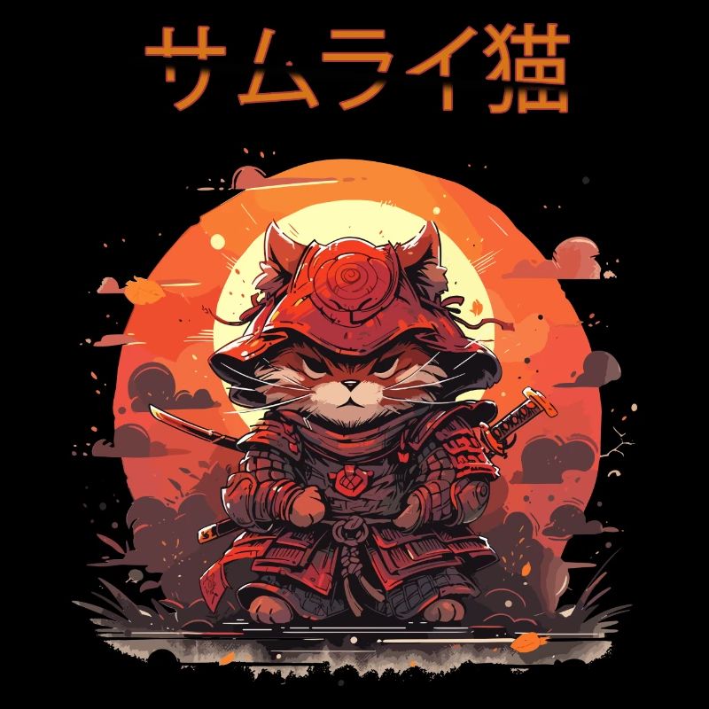 Samurai Anime Cat