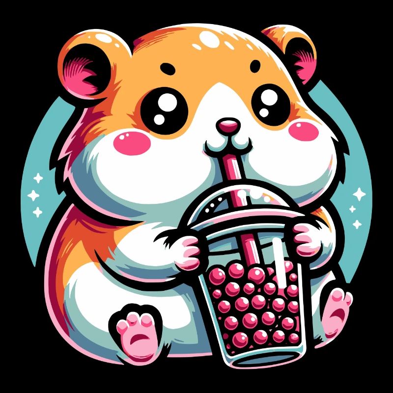 Bubble Tea Hamster Boba Tea Kawaii Geschenk