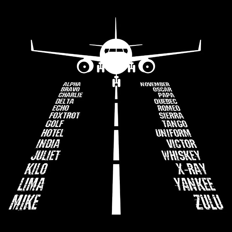 Phonetic Alphabet - Flugzeug Buchstaben Namen Alph