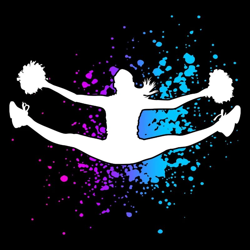 Cheerleader Cheerleading Design Sport Pompons Chee