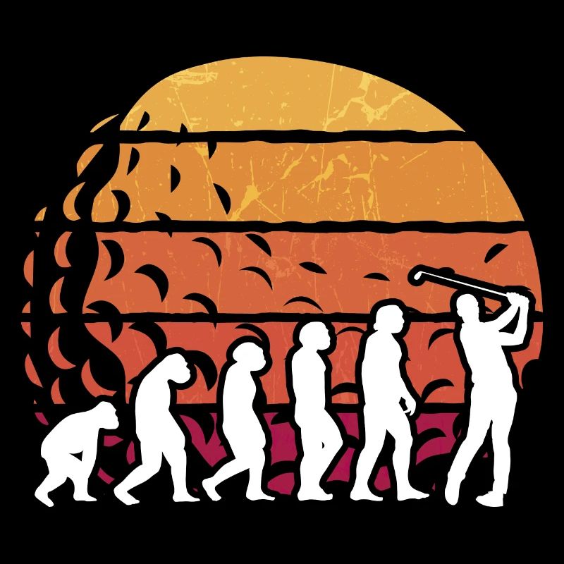 Golf Evolution From Monkey To Men BBall Lovers