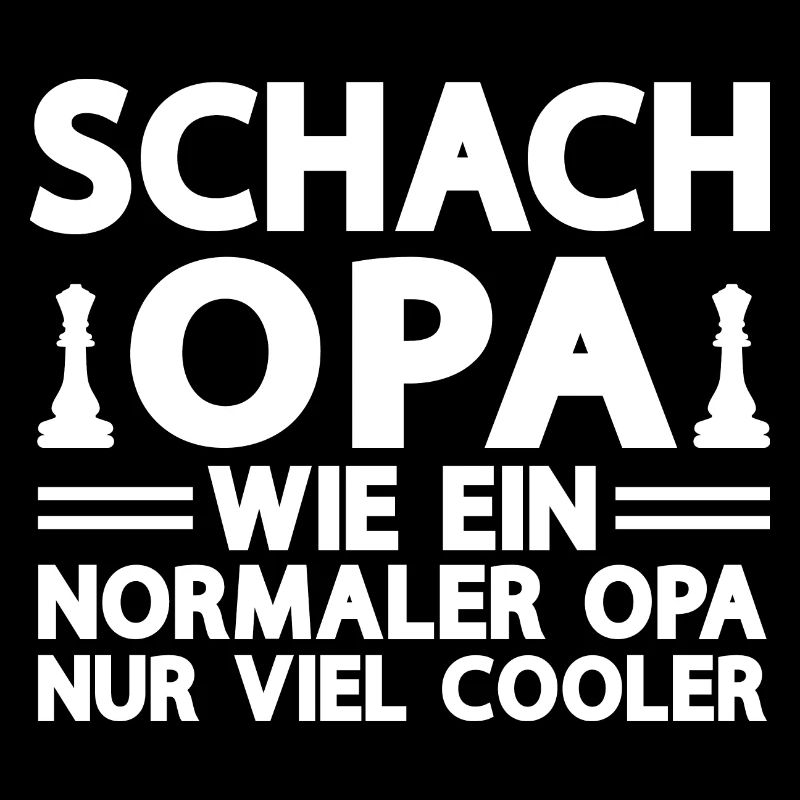 Schach Opa Schachspieler Geschenk