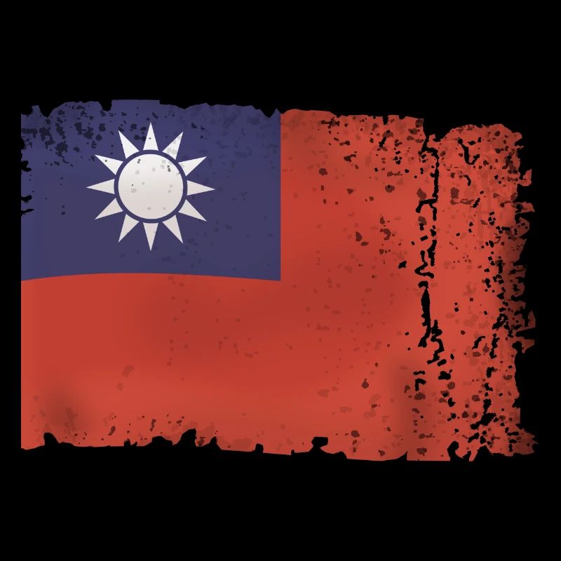 Drapeau Taiwan Vintage