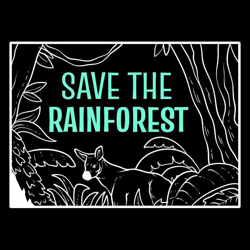Save The Rainforest Öko-Aktivist