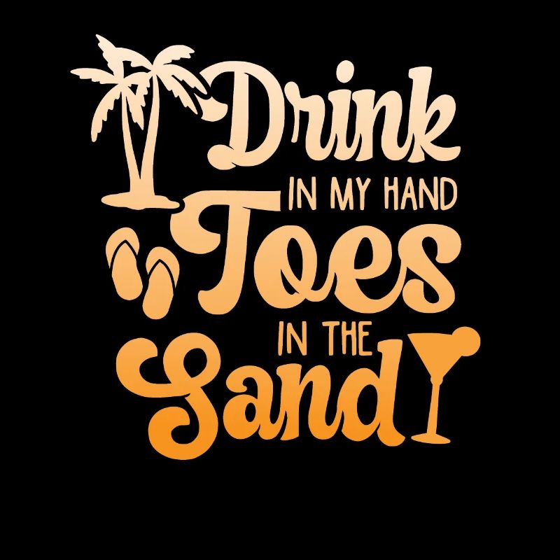 Boire dans mes orteils dans le sable Beach Holiday