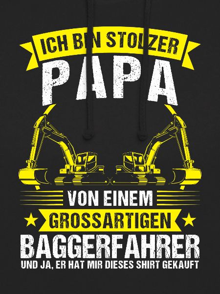 Baggerfahrer Papa Bagger Geschenk