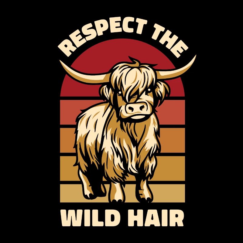 Respectez l’éleveur de vaches Highland à poil sauvage