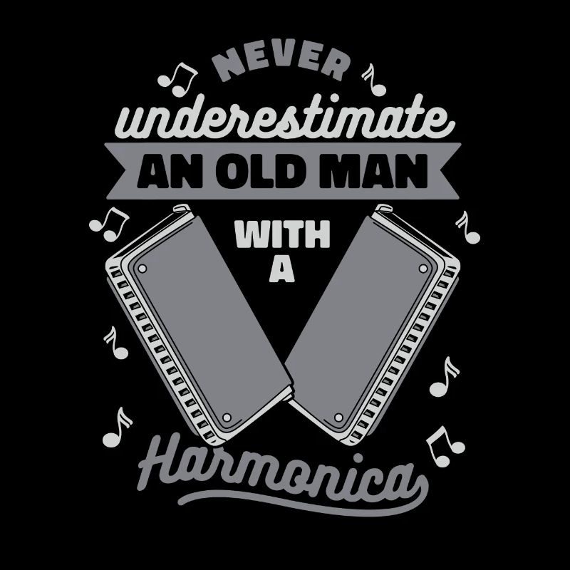 Never Underestimate An Old Man With Harmonica