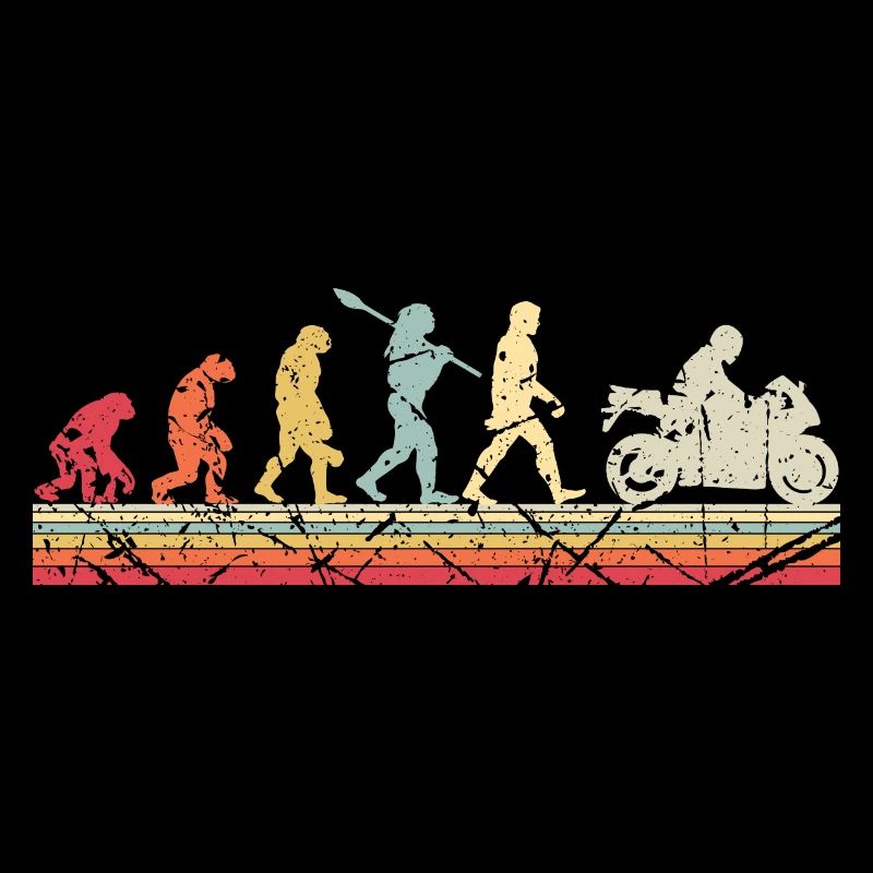 Motorcycle Evolution Vintage Superbike Biker