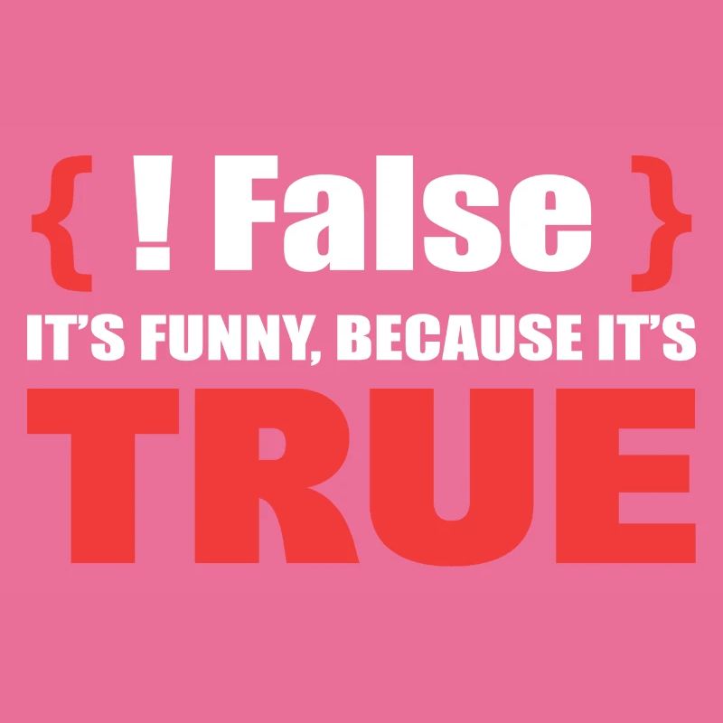 False It's Funny Because It's True Programmierer