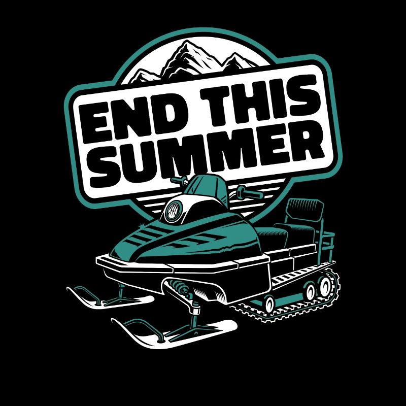 End This Summer Snow Motorcycle Snowmobile Rider