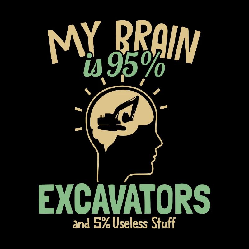 My Brain is 95% Excavators Excavator Seilbagger