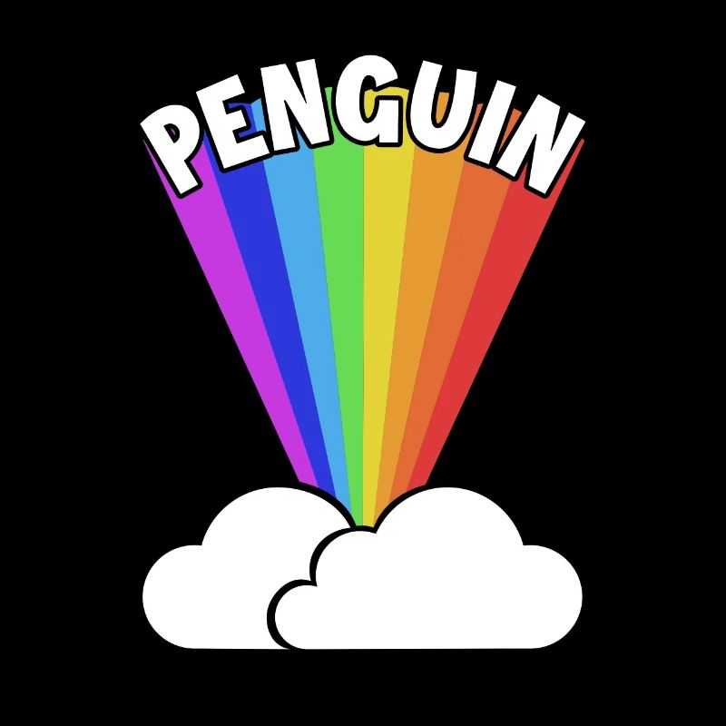 Penguin Rainbow Kaiserpinguin Seevogel