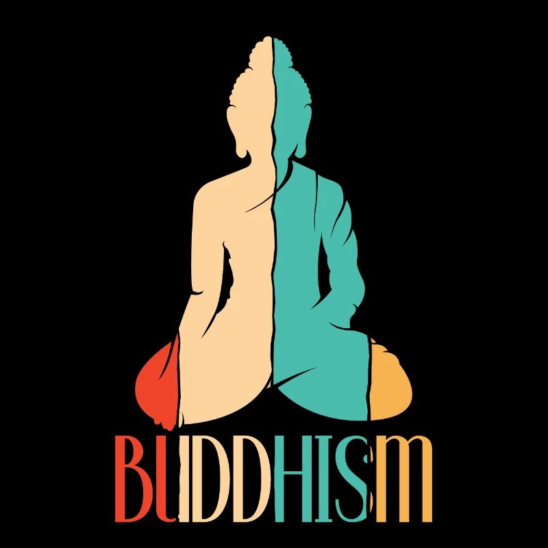 Retro Buddhist Statue Symbol Priest Buddhism