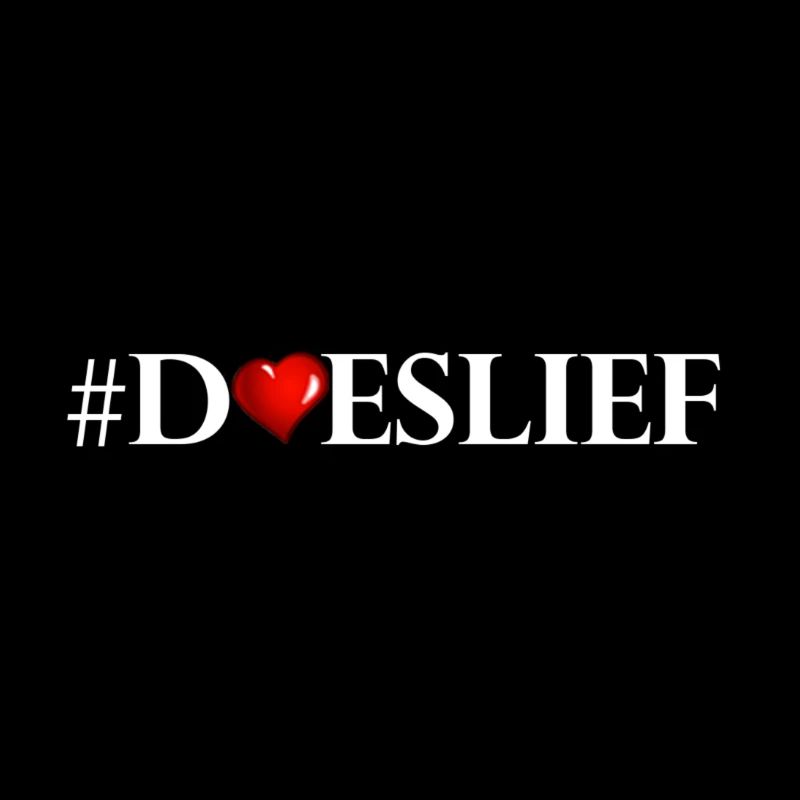 doeslief hartje witte letters