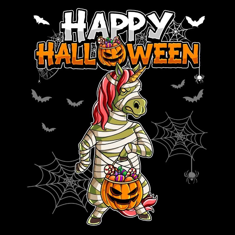 Halloween Einhorn Mumie