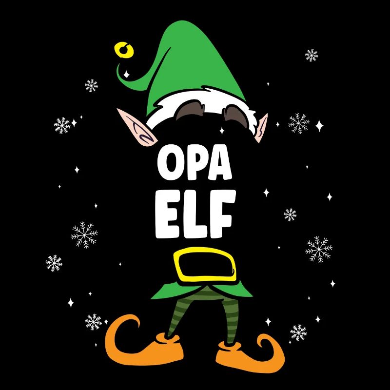Opa Elf Partnerlook Weihnachten