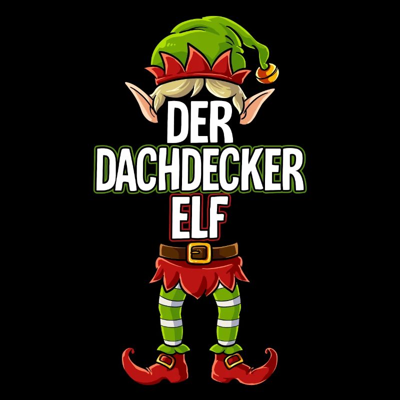 Dachdecker Elf Partnerlook Weihnachten