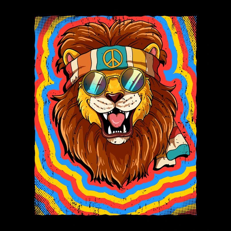Hippie Leo Psychédélique Trippy