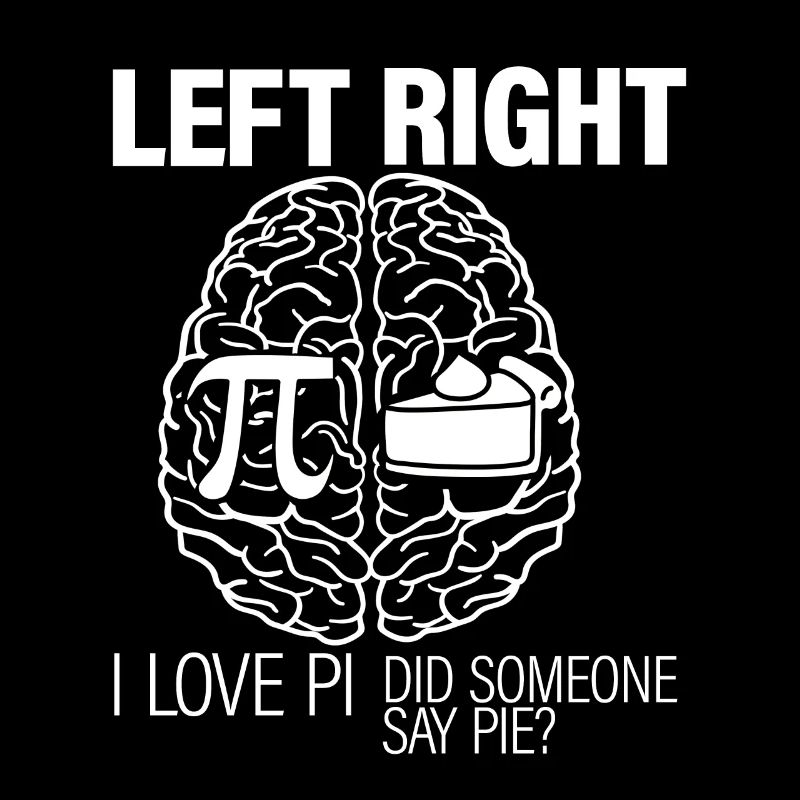 Left I Love Pi, Right Did Someone Say Pie