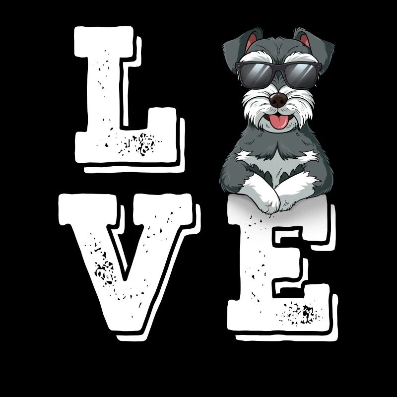 Schnauzer miniature d’amour