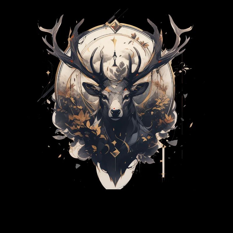 Elk deer nature Scandinavian forest