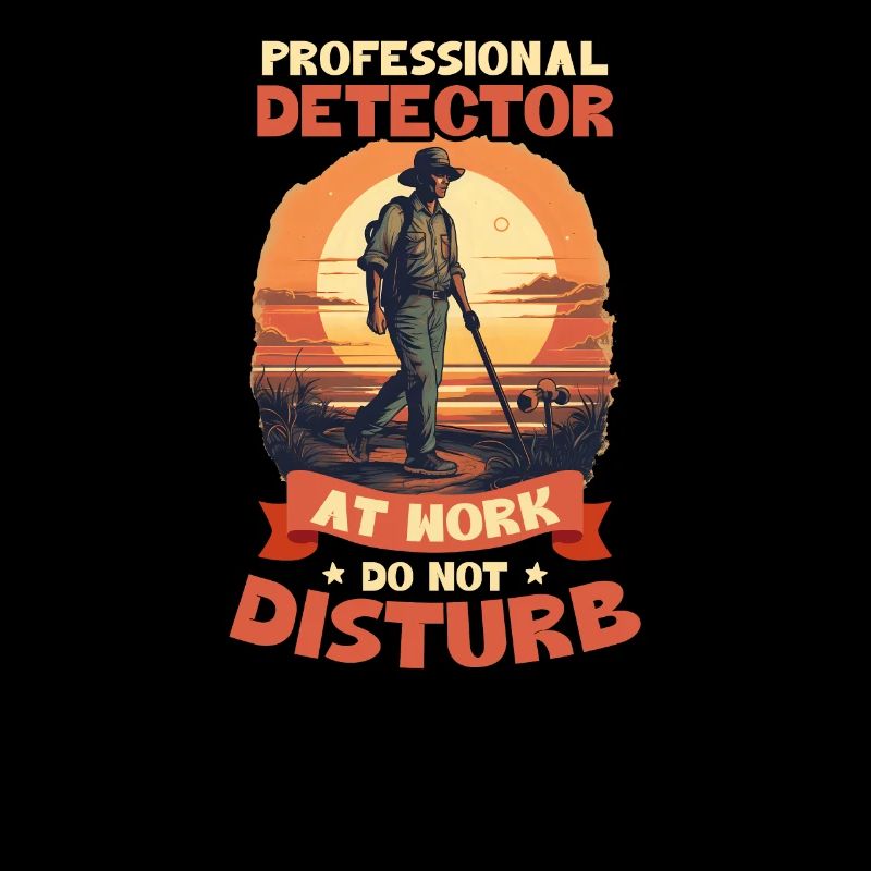 Metal Detecting Professional Detector At Work