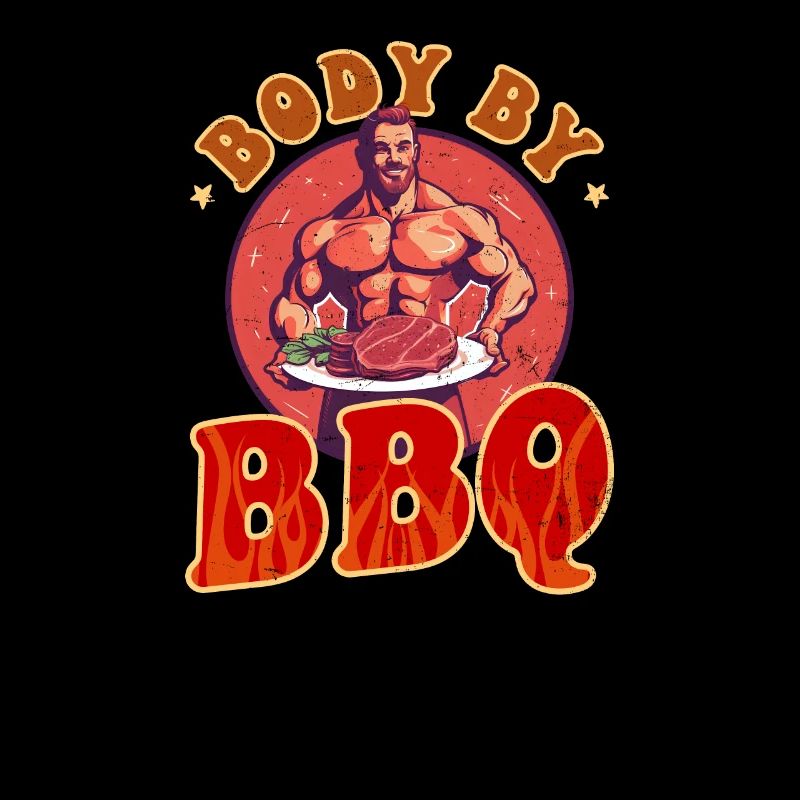 Bodybuilder BBQ Corps par BBQ