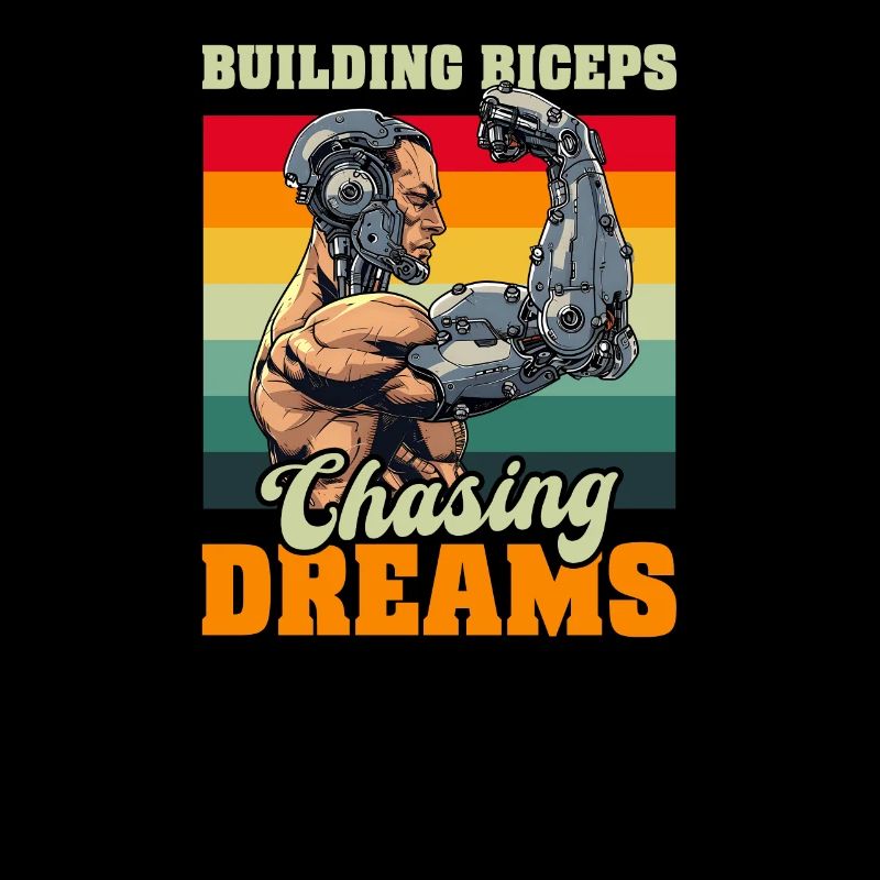 Fléchir les biceps Construire des biceps, poursuivre les rêves
