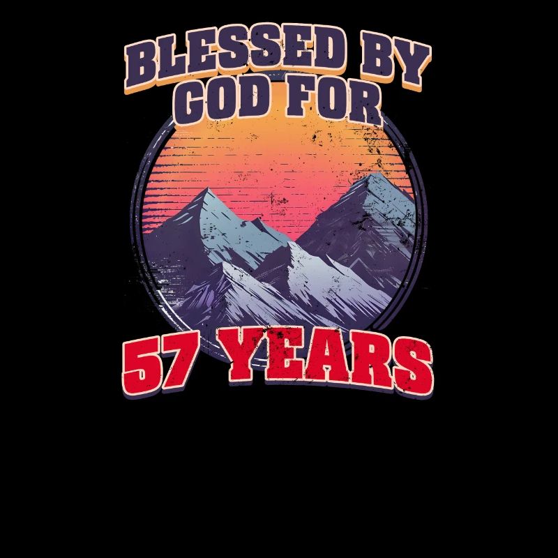 57e anniversaire béni par Dieu pour 57 ans