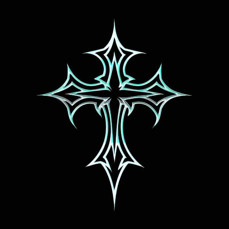 Goth Cross Y2K Emo Cross Gothic Aesthetic Tribal