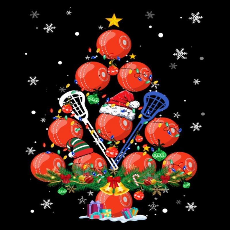 Lacrosse Christmas Tree Santa Pickleball Lights