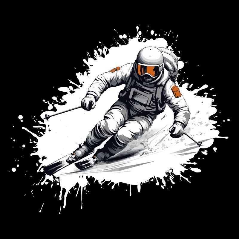 Astronaut Ski Skiing