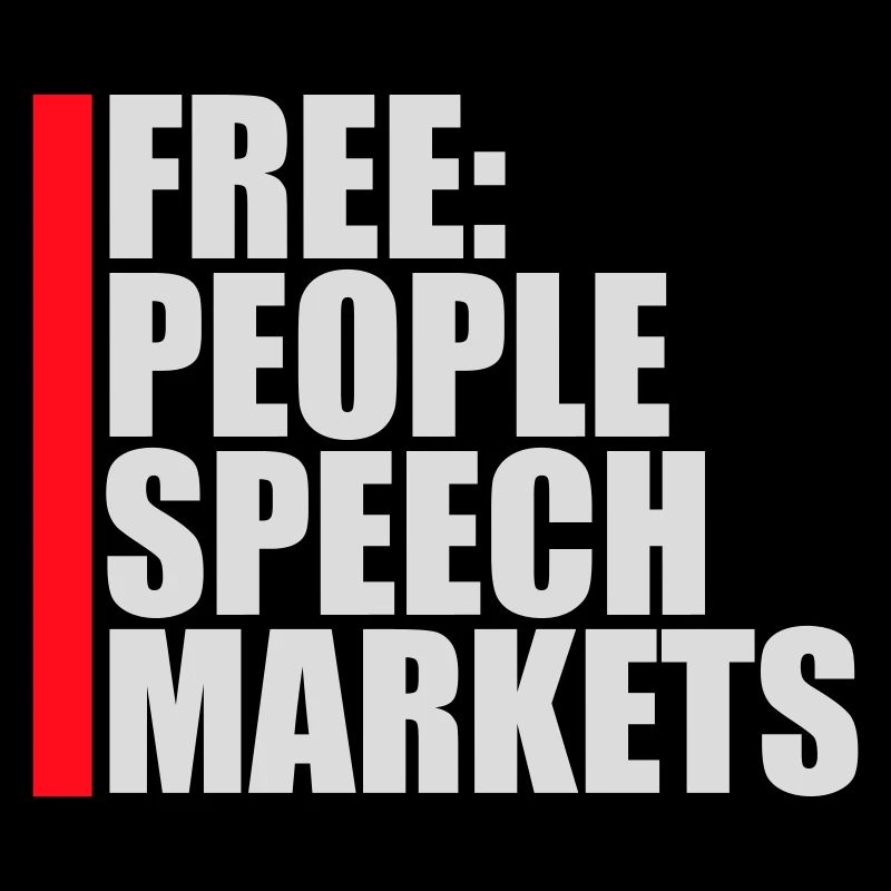Marché de la liberté d’expression Peuple Libertarian Freedom Logo